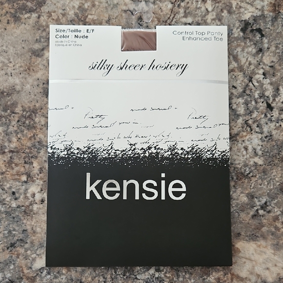 Kensie Accessories - Kensie Silky Sheer Hosiery in Nude Size E/F 5'3"-6'0" 155-180lbs NEW
